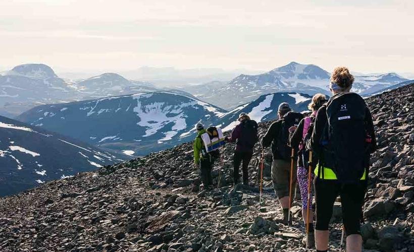 Utsikt från Kebnekaise Utsikt från Kebnekaise