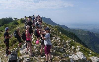 Utsikt Apuanska Alperna Fotografering efter vandring i Cinque Terre