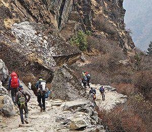 Vandringen mot Everest Base Camp börjar