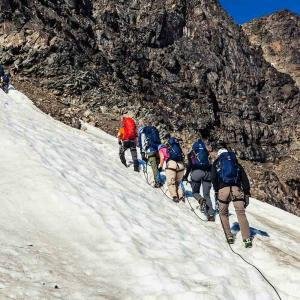 Det är mycket roligare att bestiga Kebnekaise i grupp