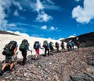 Vandring på egen rutt mot Elbrus